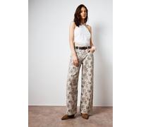 Floral Printed Denim Jean NastyGal Multi 8