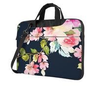Floral Printed Waterproof Laptop Case Ultra-Thin Portable One-Shoulder Laptop Bag 600d Oxford 13in/14in/15.6in