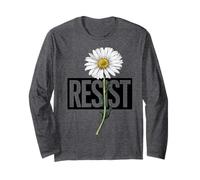 Floral Protest Resist Political Design for Activists Long Sleeve T-Shirt