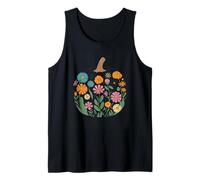 Floral Pumpkin Bouquet Nature Harvest Tank Top