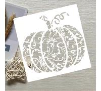 Floral Pumpkin Reusable Stencils for Crafts,Halloween Pumpkin Painting Stencil for Wood DIY Art Craft Drawing Templates for Painting on Wood Wall Cake Card Scrapbooking Paper