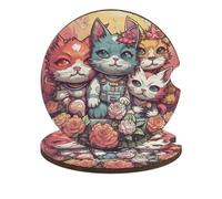 Floral Punk Style Car Cup Holder Coasters 2-Pack Absorbent Wood & Cork Coasters for Car Cup Holders, Festive Car Accessories for Women & Men