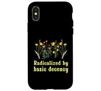 Floral Radicalized By Basic Decency Case for iPhone X/XS