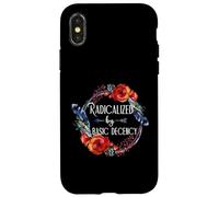Floral Radicalized By Basic Decency Case for iPhone X/XS