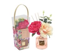 Floral Reed Diffuser 200Ml Red And Pink Peony Air Freshener Home Fragrance
