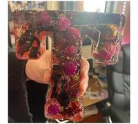 Floral Resin Night Light Alphabet - Pressed Flowers Letters Lamp, Personalized Flower Nightlight (T)