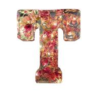 Floral Resin Night Light Letter, Floral Resin Night Light, Pressed Flower Resin Letters with LED Light, Initial Letter Floralnight Light Resin Lamp, Night Lamp for Mother Wife Birthday Present