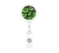 Floral Rose Ivy with Leaves Spring Print Badge Holders for Securing onto Pockets and Purse Straps for Work Office Hospital