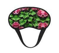 Floral Rose Ivy with Leaves Spring Print Sleep Mask for Side Sleepers Cup-Shaped Blackout Eye Mask Shades Cover for Men and Women