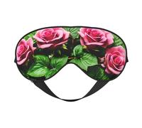 Floral Rose Ivy with Leaves Spring Sleep Mask,100% Natural Mulberry Silk Eye Mask with, Ultra-Soft Eye Covers for Sleeping, Travel, Nap