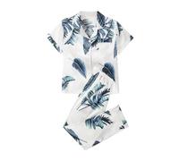 Floral Satin Pyjamas For Women - Satin Pyjamas For Women Plus Size - Silk Pyjama Set Floral Loungewear Tracksuits Button Up Pjs Petite Nightwear Silk Set Button Up Pyjama Loungewear White