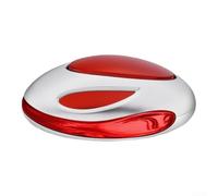 Floral Scent Car Aromatherapy Device for Vehicles with Alloy and Glass Construction and Gentle Long Lasting Fragrance Delivery (Red)