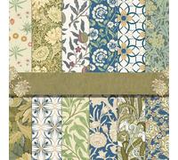 Floral Scrapbook Paper Pad 11.8"×11.8”,Vintage Flower Patterned Cardstock Paper,Double-Sided DIY Decorative Background Craft Papers,Scrapbooking Junk Journal Gift Card Making Supplies-24 Sheets (A)