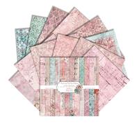 Floral Scrapbook Paper Pad 12" x 12",24 Sheets/24 Designs Double-Sided,Vintage Texture Pattern Paper DIY Decorative Card Papers for DIY Cards, Junk Journals , Album Decor (E)
