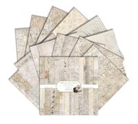 Floral Scrapbook Paper Pad 12" x 12",24 Sheets/24 Designs Double-Sided,Vintage Texture Pattern Paper DIY Decorative Card Papers for DIY Cards, Junk Journals , Album Decor (B)