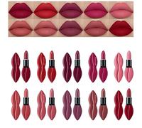 Floral Sculpture Lipstick - 3D Rose Embossed w/ChromaShift Tri-Light Tech, 12H Transfer-Proof Velvet,Vegan Creamy Formula 5% Shea Butter, ISO 16128 Certified for Gala/Date/Night Glam