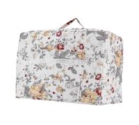 Floral Serger Carrier Tote - Bohemian Protective Cover, Portable Sewing Machine Bag, Reinforced Fabric Shell for Travel Indoor, Padded Organizer for Home Studio, Outdoor Crafting Workshop Gear