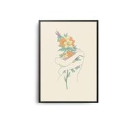 Floral Sexy Women Line Art Poster Matisse Picasso Style Canvas Painting For Living Room Home Decor Mural 40x50cm No Frame