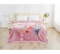Floral Sherpa Fluffy Fleece Weighted Blankets Sensory Sleep Therapy Anxiety Treatment Bed Sofa Blankets Gravity Insomnia Stress Relief Cosy Blankets Large 200X240cm Size (Heritage, 5 KG)