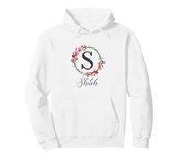 Floral Shiloh Name Flower Personalized Name Shiloh Pullover Hoodie