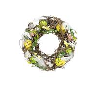 Floral Silk Easter Egg Nest Wreath