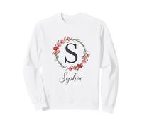 Floral Sophia Name Flower Personalized Name Sophia Sweatshirt