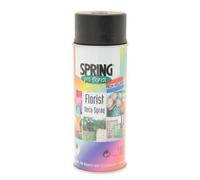 Floral Spray Colour 400ml - Permanent Flower & Foliage Spray Paint for Fresh, Dried & Artificial Flowers - Fast Drying, Strong Adhesion - Wide Range of Shades (Soft Black)