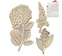 Floral Stamps: clear silicone stamp set, detailed floral patterns, flexible transparent material, easy press embossing design, creative card making accessory, her