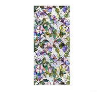 Floral Static Cling Window Film, Enhances Privacy and Decor, Effective UV Blocking for Indoor Spaces (43 * 200cm)