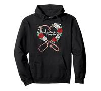 Floral Stethoscope Heart Red Roses Love In Every Beat Nurse Pullover Hoodie