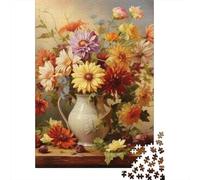 Floral Still Life 1000 Pieces Eco-friendly Paper Premium Jigsaw Puzzle Kids Beginners Fun Educational Game Gifts 38x26cm/1000pcs