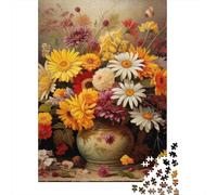 Floral Still Life Art 1000 Pieces Extra-thick Cardboard Jigsaw Puzzle Kids Beginners Decompression Game Wall Decoration 70x50cm/1000pcs
