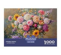 Floral Still Life Painting_1 Durable Paper Fun Brain Challenge, Suitable for Adults Seeking Relaxing And Rewarding Hobbies 52x38cm/1000pcs