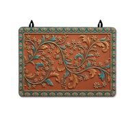 Floral Stove Top Cover for Electric Stove, Elegant Classic Vine Leaf Fall Terracotta Washable Waterproof Rv Cover for Small Kitchen Spaces Cottage Kitchen Decor 28x20 Inch