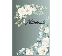 Floral Study Notebook - Harcover Wide Lined Journal | 6x9, 100 Pages: Compact College Ruled Notebook for Students, Teachers, Women and Teens | Great Gift for Study, School, Work or Journaling