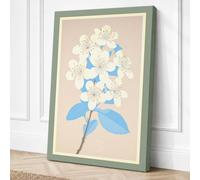Floral Study with Butterflies Canvas Wall Art Print 30x20 Inch