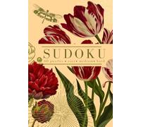 Floral Sudoku Puzzle Book: Easy, Medium, and Hard - One Puzzle Per Page - Crimson Tulip Bloom (Vintage Calm Collection)