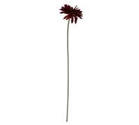 floral supplies Artificial Single Stem Gerbera with Big Bloom - very dramatic - home garden (Burgundy, 12 Pack)