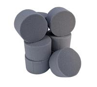 floral supplies -Foam Rounds/Cylinders for Artificial Silk Flowers - 8cm x 5cm - Wet Or Dry (10, Dry Floral Foam)