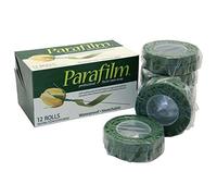 floral supplies Parafilm Roll of Waterproof Stem Tape 13mm x 22m (Green, 2 Rolls)