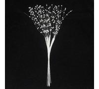 floral supplies PEARL SPRAY 12 STEMS Brill Addition 2 Buttonholes & Wedding Flower Bouquet Craft (Pearl Spray, Iridescent)