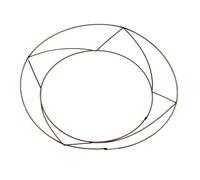 floral supplies Raised wire wreath round rings holly mossing Christmas frame - (2 Pack, 10 Inch)