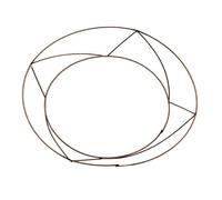 floral supplies Raised wire wreath round rings holly mossing Christmas frame - (2 Pack, 12 Inch)