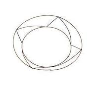 floral supplies Raised wire wreath round rings holly mossing Christmas frame - (20 Pack, 12 Inch)