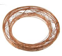 floral supplies Raised wire wreath round rings holly mossing Christmas frame - (20 Pack, 8 Inch)