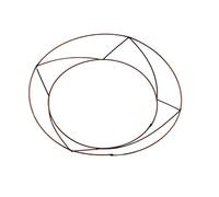 floral supplies Raised wire wreath round rings holly mossing Christmas frame - (5 Pack, 14 Inch)