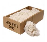 floral supplies Stabilised Reindeer Moss - Preserved Lichen for Model Scenery, Railway Landscapes, Terrariums, Floristry & Art Crafts - Soft Texture & Maintenance Free (Snow White, 100g)