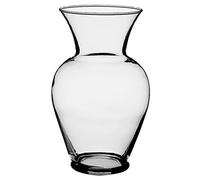Floral Supply Online 8 3/4" Clear Spring Garden Vase and Flower Guide Booklet - Decorative Glass Flower Vase for Floral Arrangements, Weddings, Home Decor or Office.