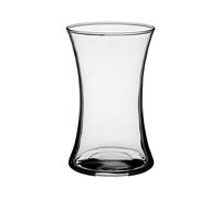 Floral Supply Online 8" Clear Gathering Vase and Flower Guide Booklet - Decorative Glass Flower Vase for Floral Arrangements, Weddings, Home Decor or Office.