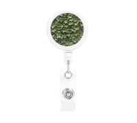 Floral Swirls Ivy Print Badge Holders for Securing onto Pockets and Purse Straps for Work Office Hospital